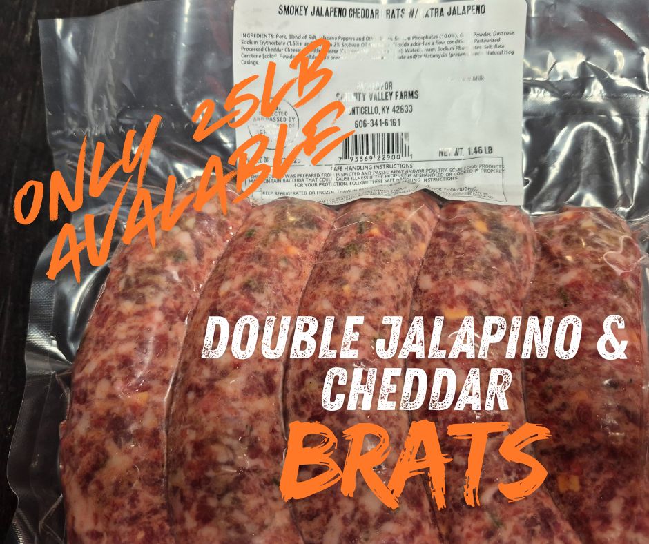 Pork Jalapeno Cheddar Bratwurst links