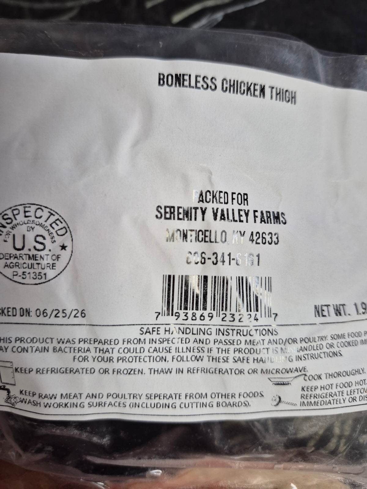 Boneless Chicken Thighs - Pasture-Raised - AGF